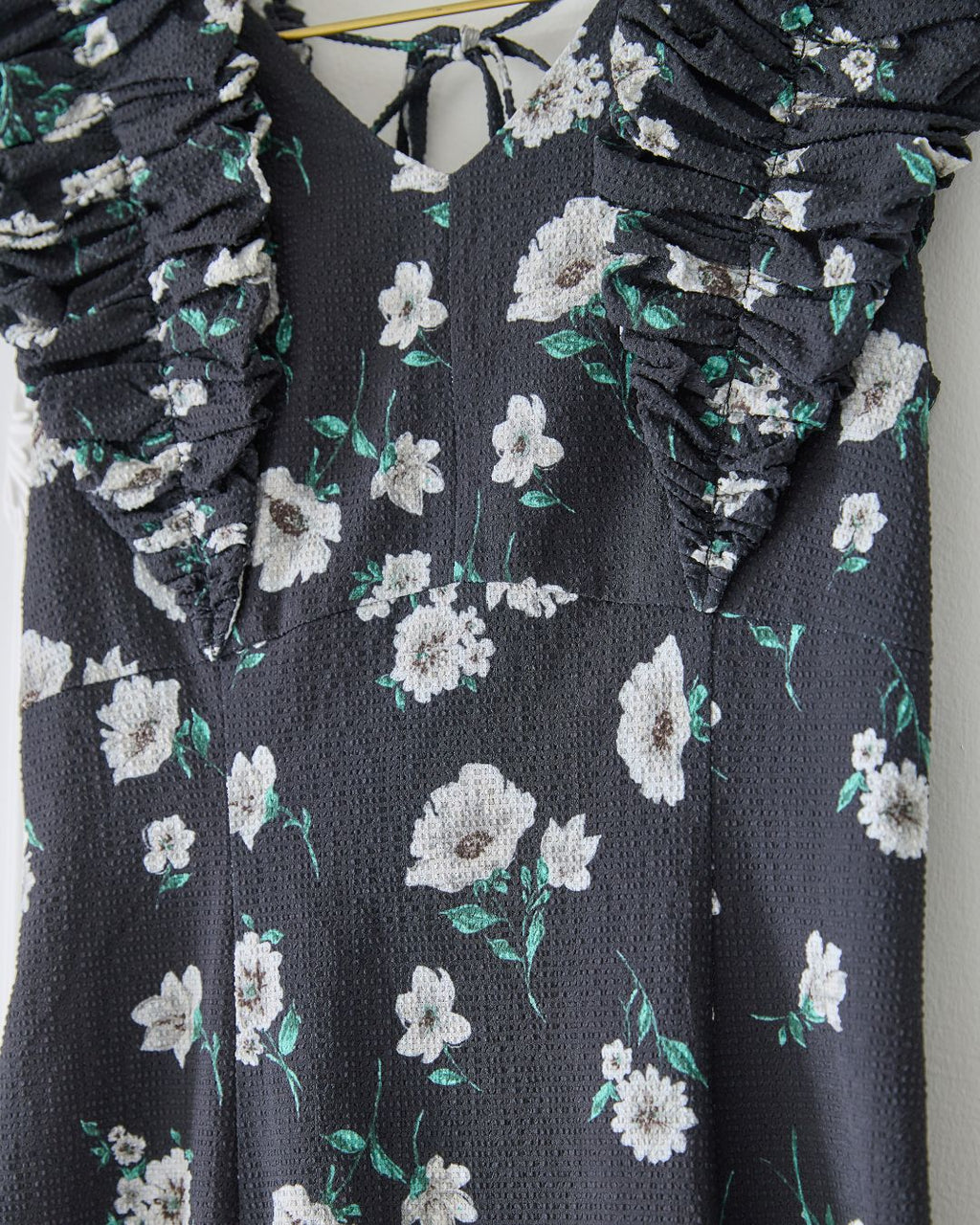 Shoulder Frill I-line Dress
