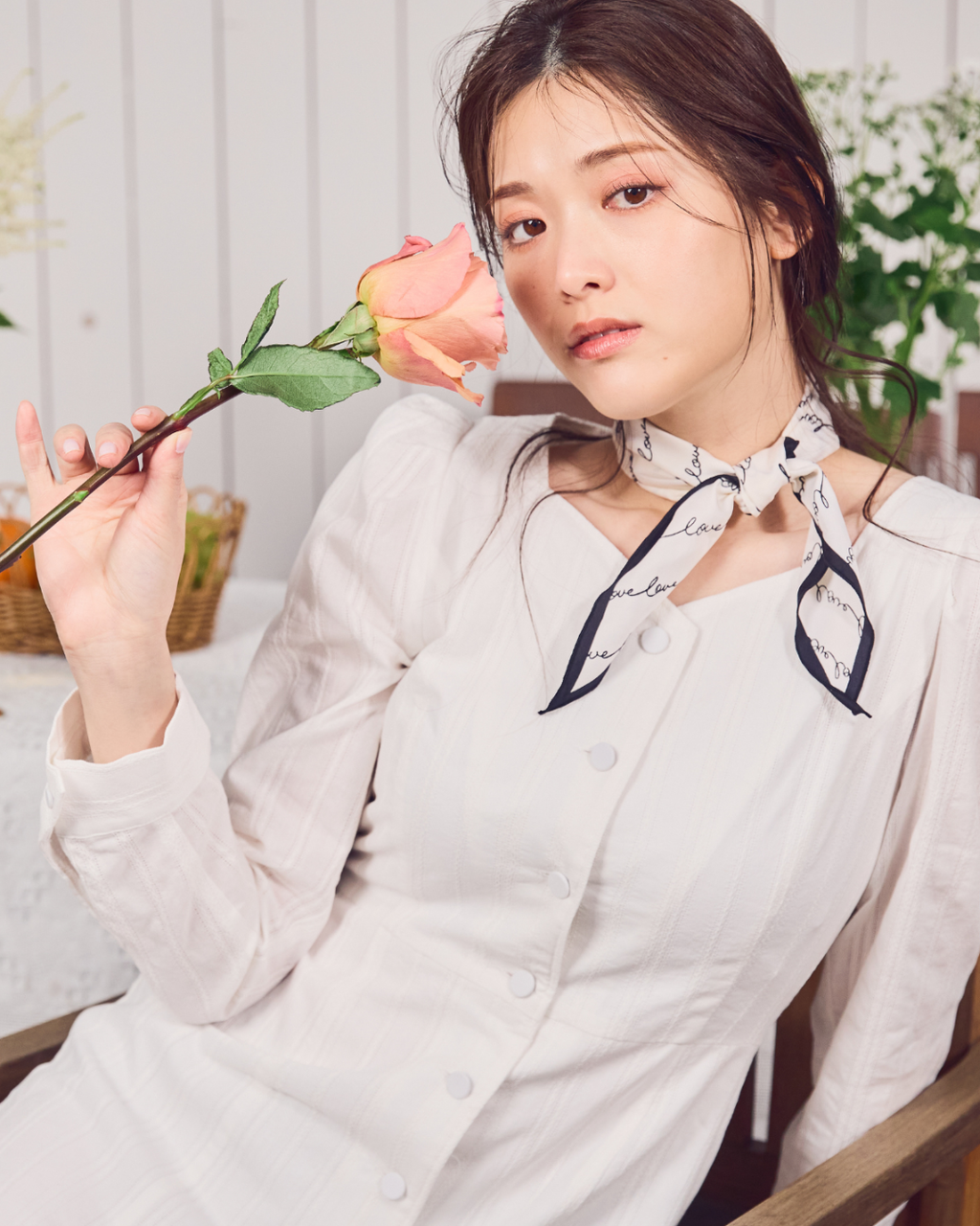 Stripe Lace Garden Dress