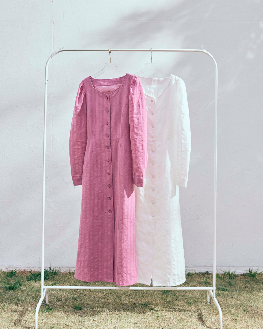 Stripe Lace Garden Dress