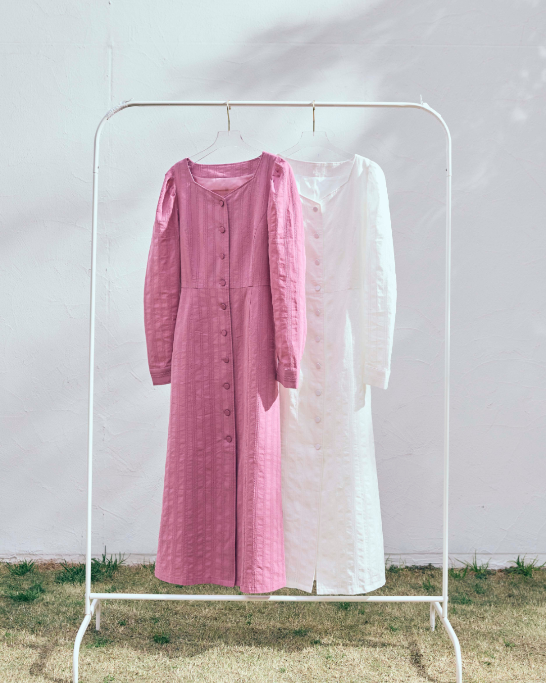 Stripe Lace Garden Dress