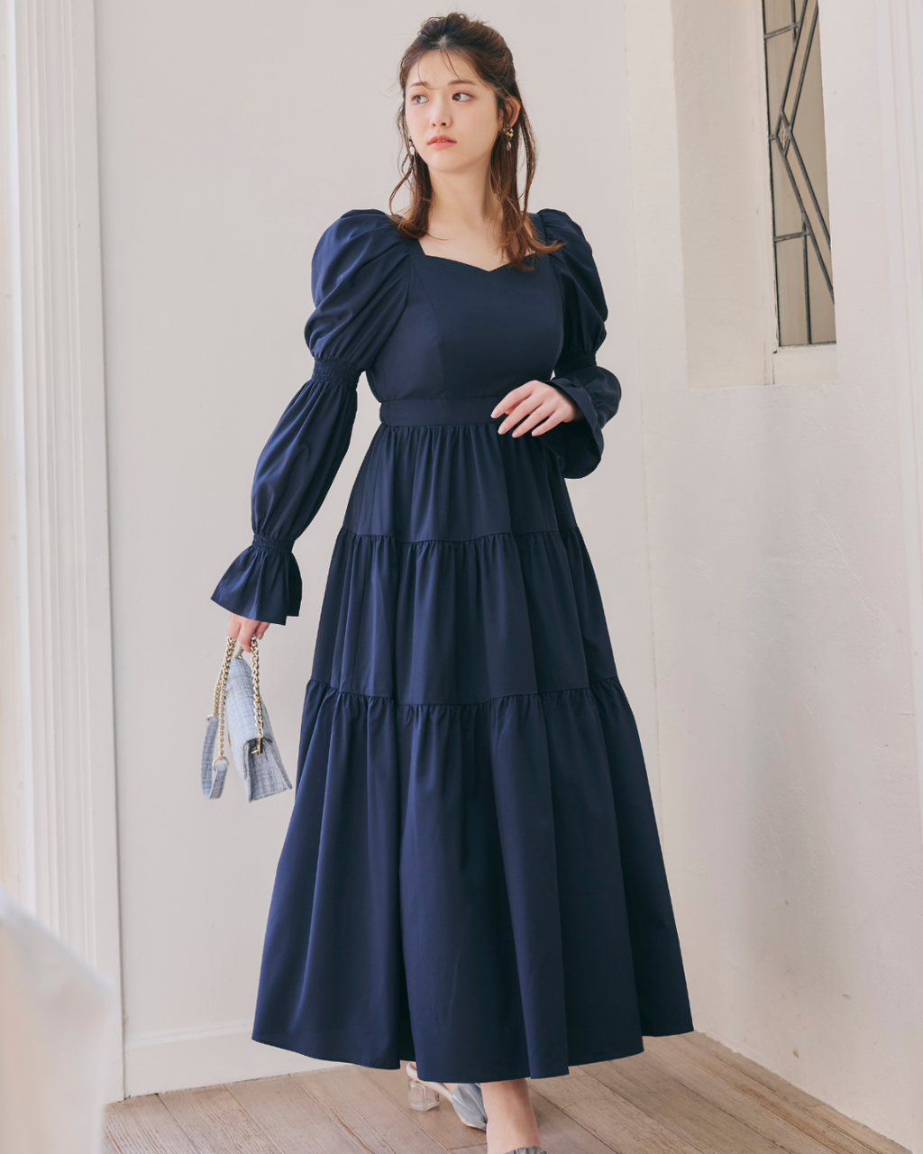 Puff Sleeve Tiered Dress
