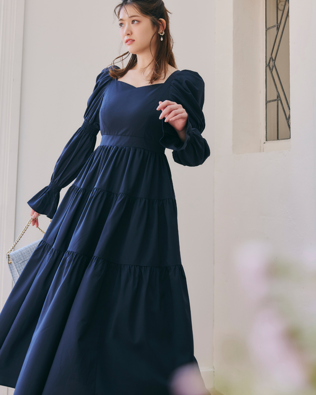 Puff Sleeve Tiered Dress