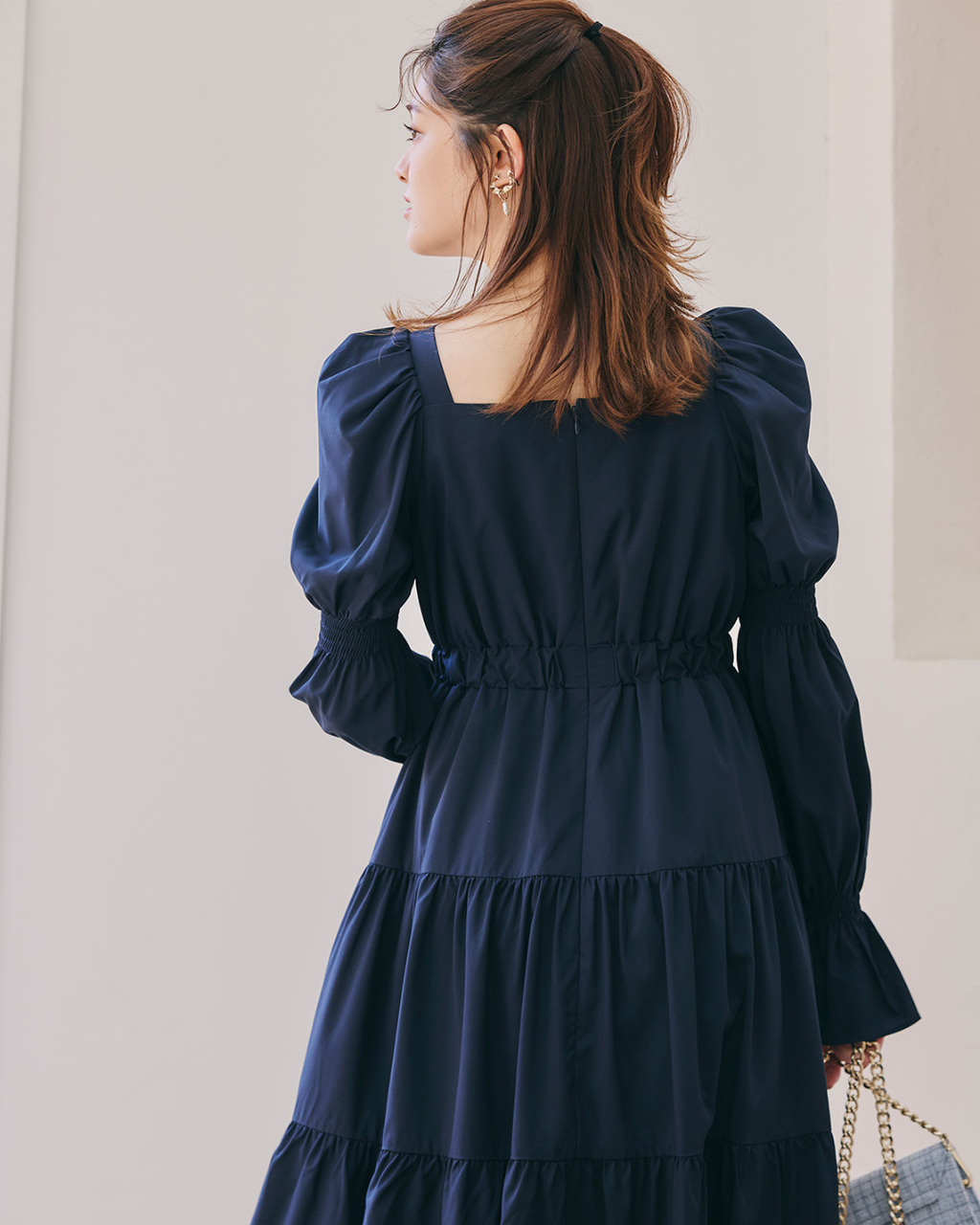Puff Sleeve Tiered Dress