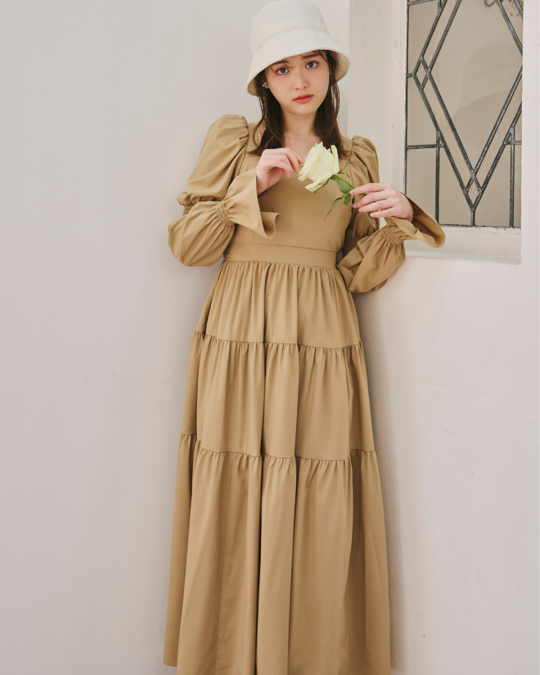 Puff Sleeve Tiered Dress