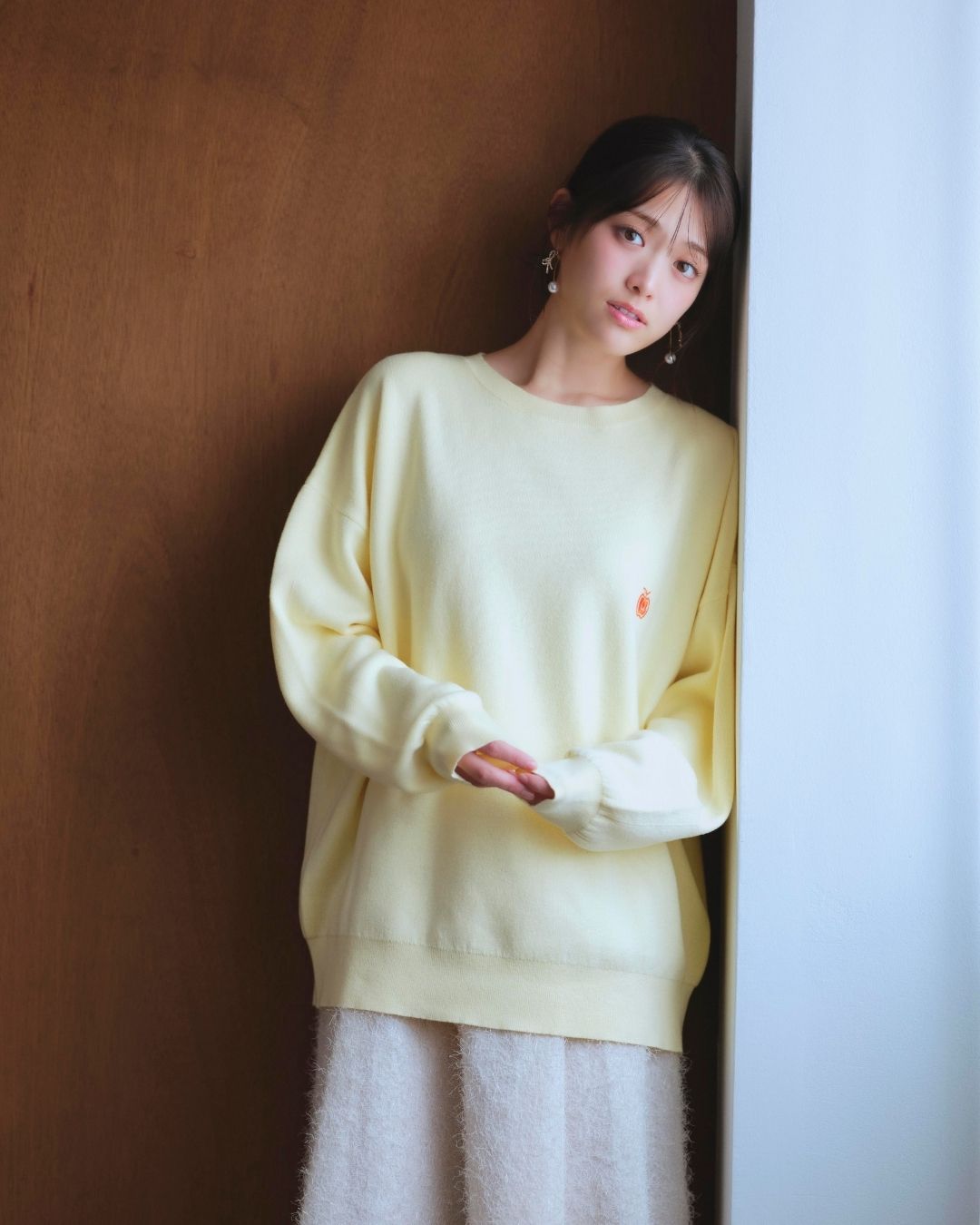 【Unisex】Onepoint Over Knit