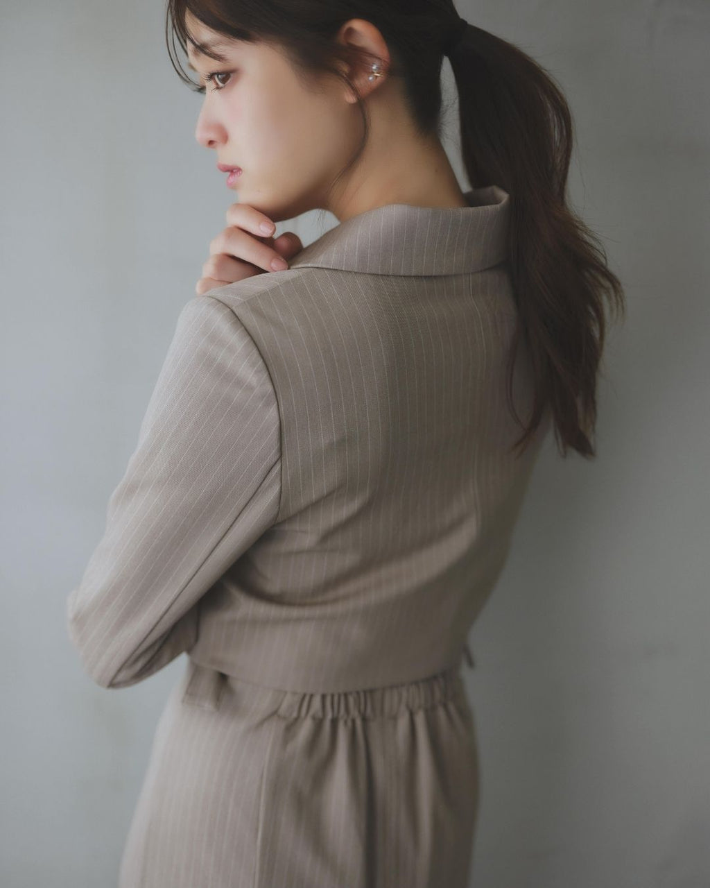 Pinstripe Short Jacket