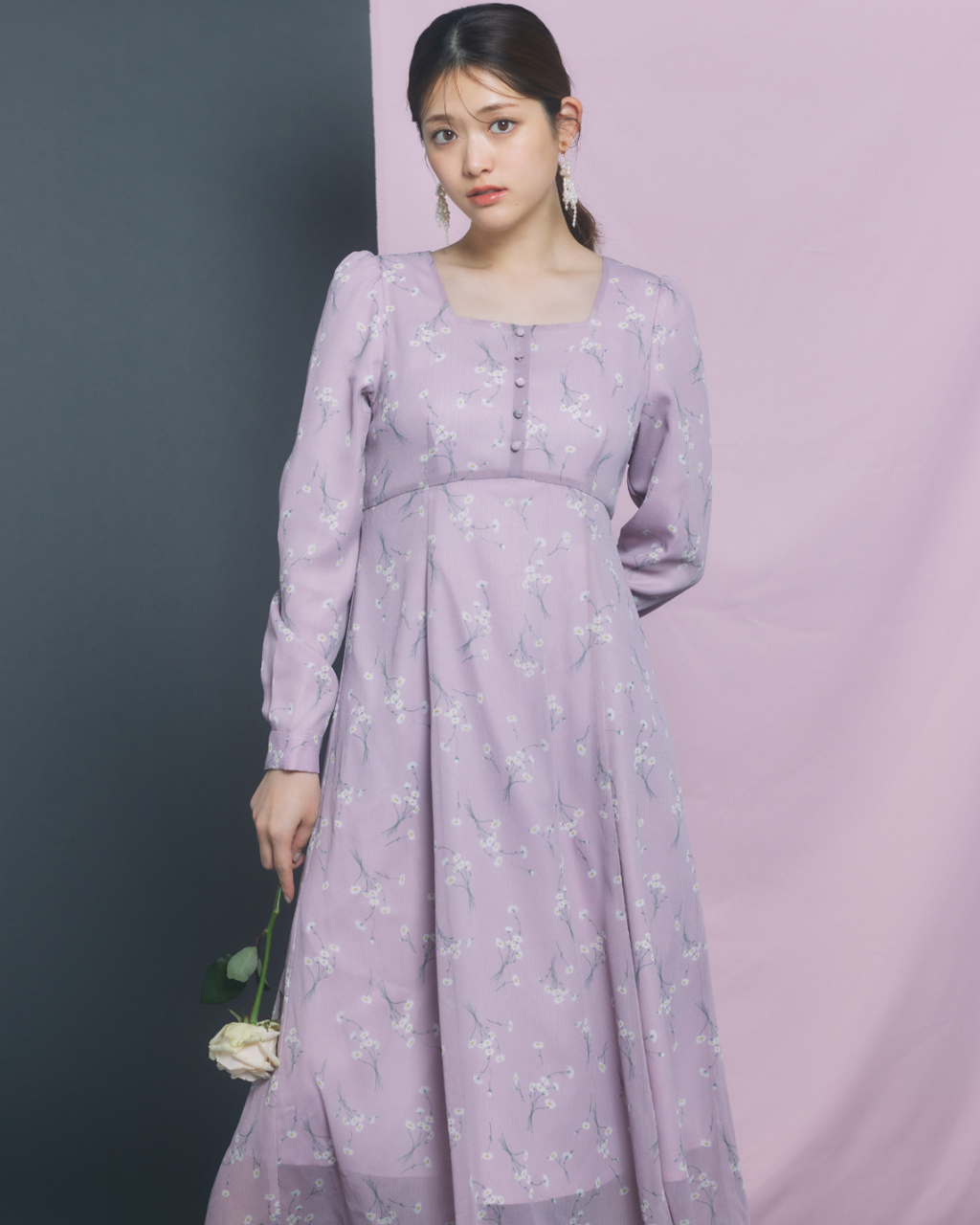 Daisy Sheer Chiffon Dress