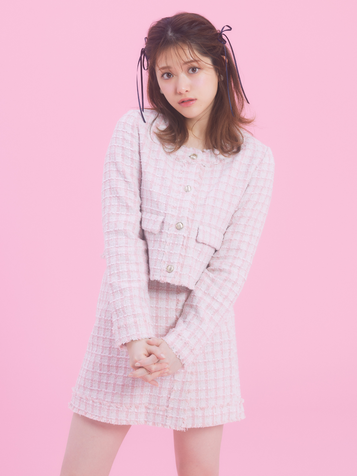 Check Tweed Skirt(short pants)