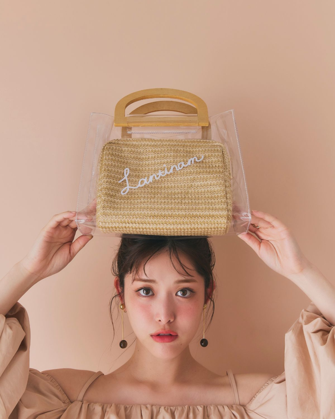 【GirlsAward着用】Lantinam PVC Jute Bag