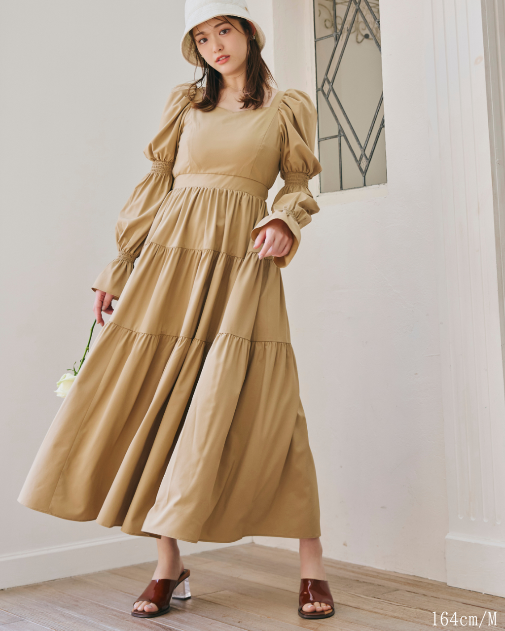 Puff Sleeve Tiered Dress