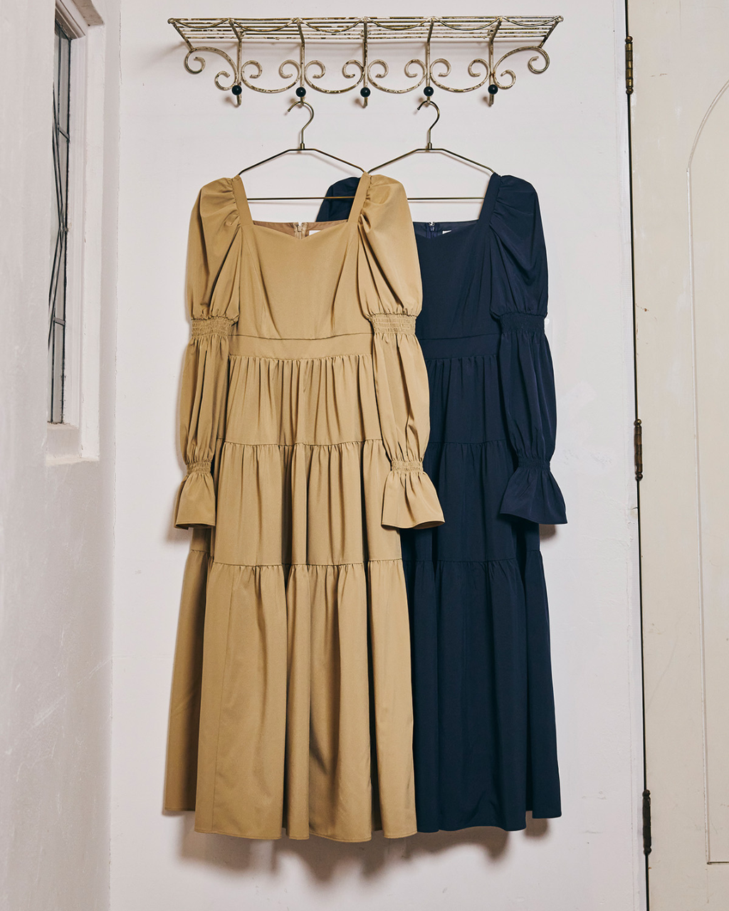 Puff Sleeve Tiered Dress