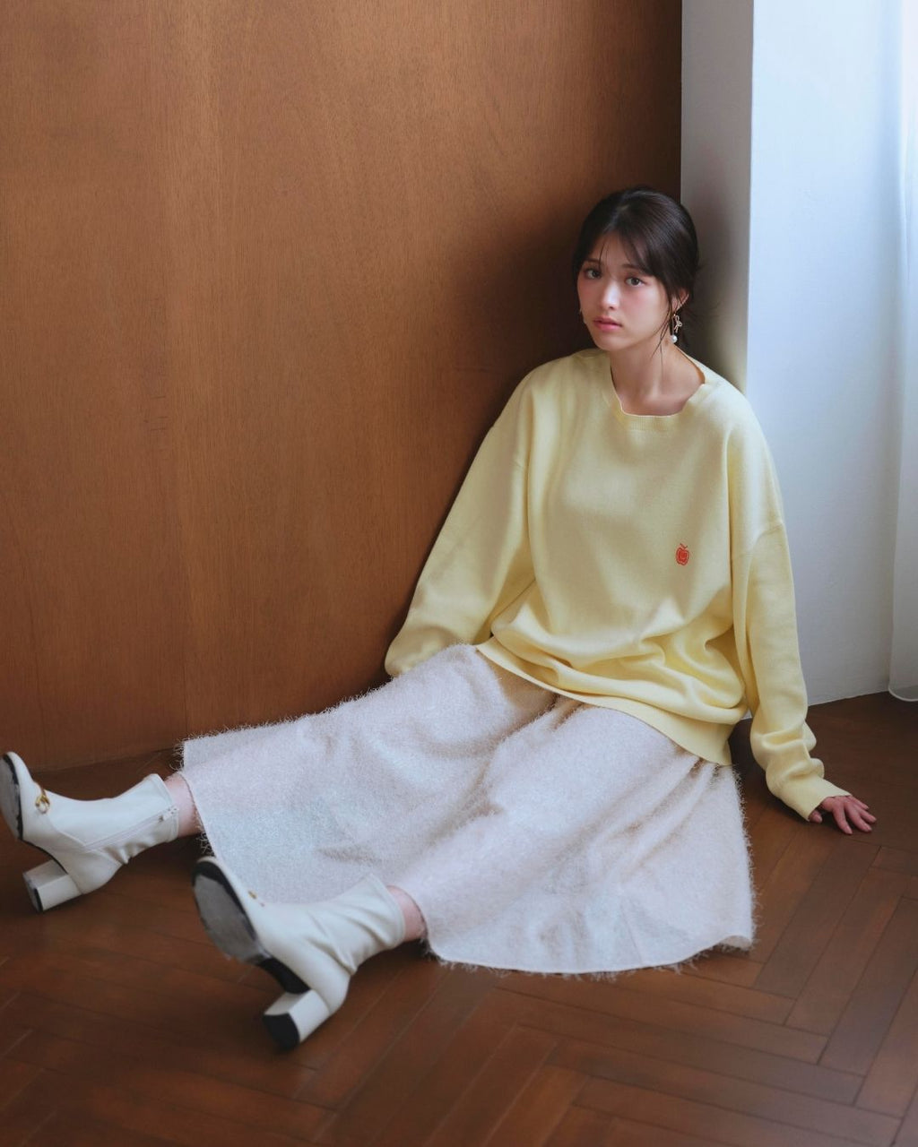 【Unisex】Onepoint Over Knit