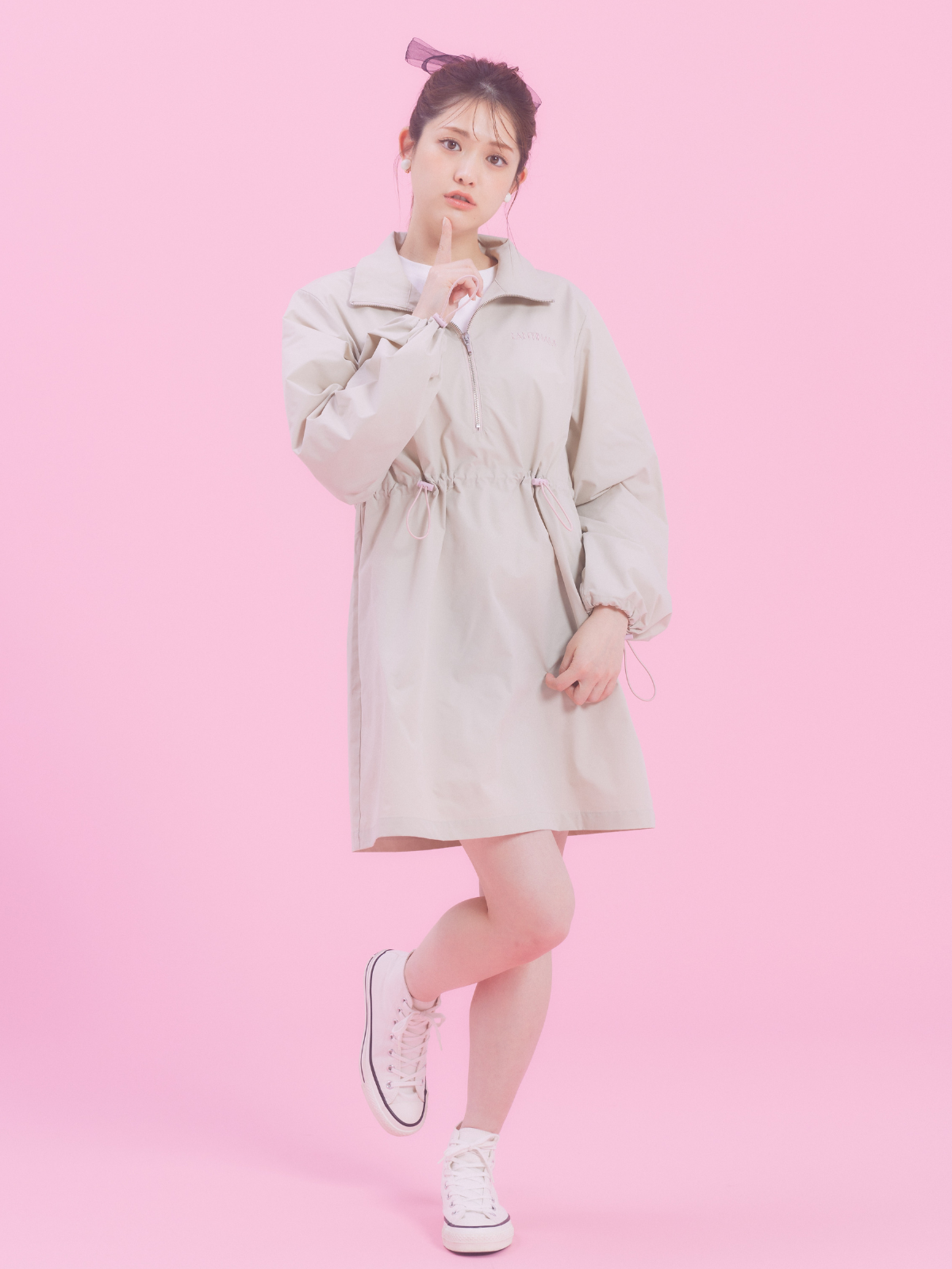 Half Zip Hoodie Dress – LANTINAM Half Zip Hoodie Dress – LANTINAM