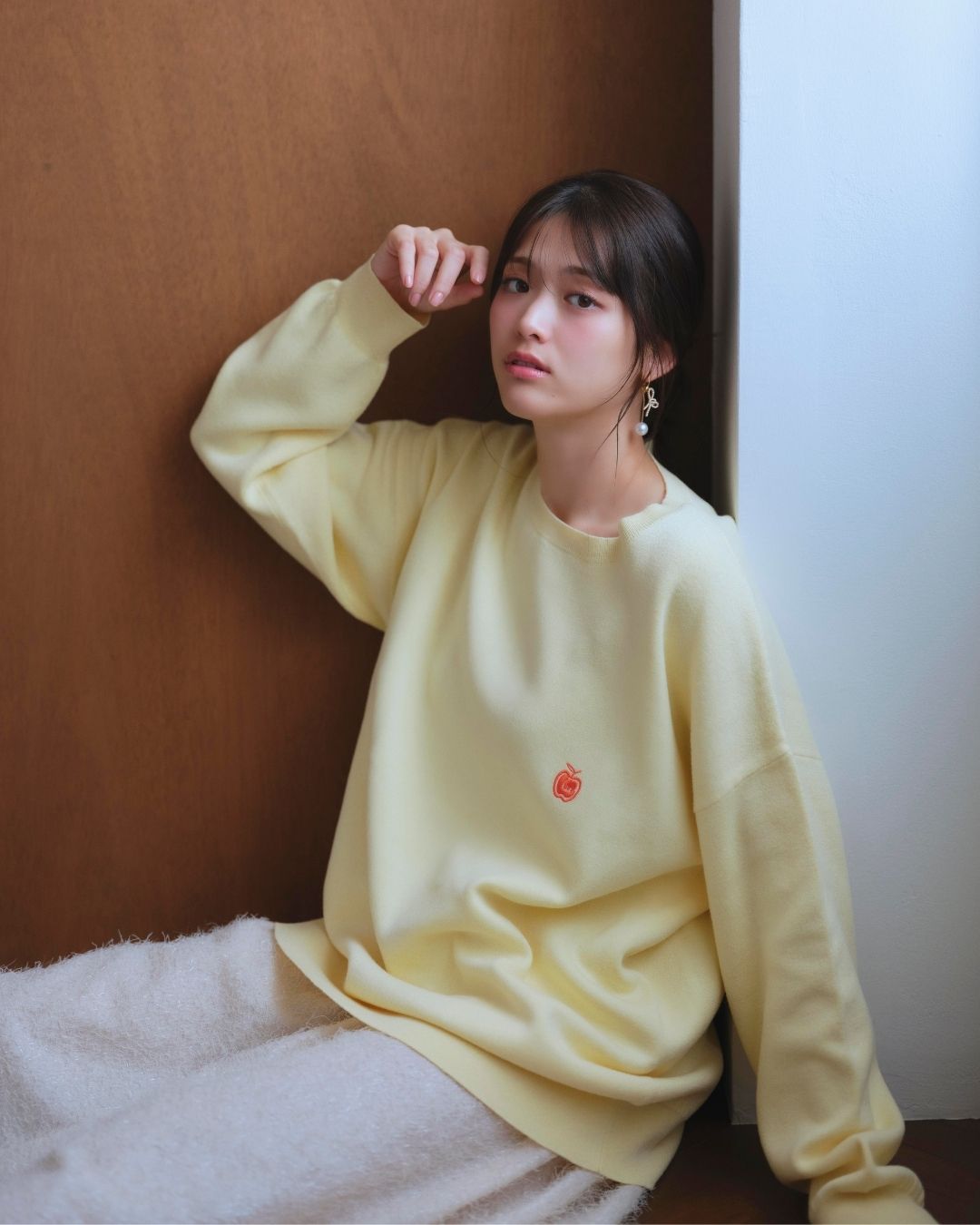 【Unisex】Onepoint Over Knit