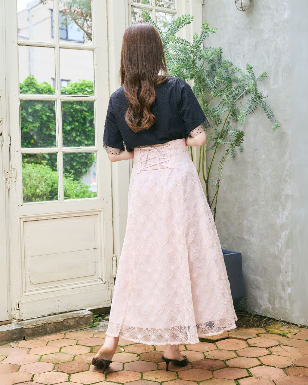 Tule Flower Flare Skirt