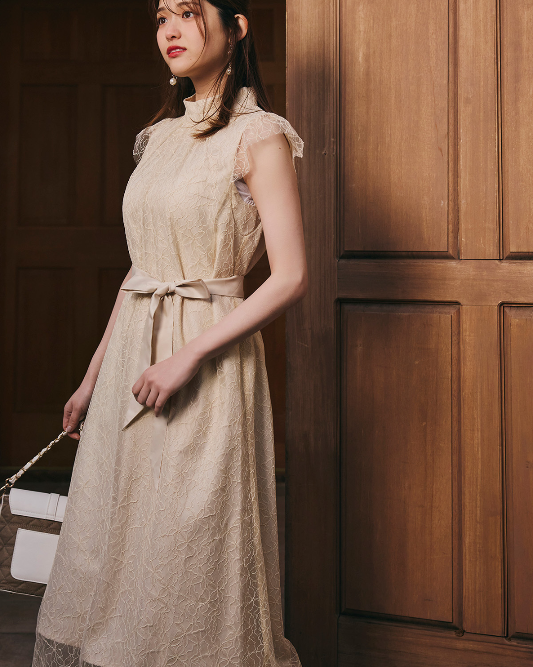 Lame Flower Tulle Dress