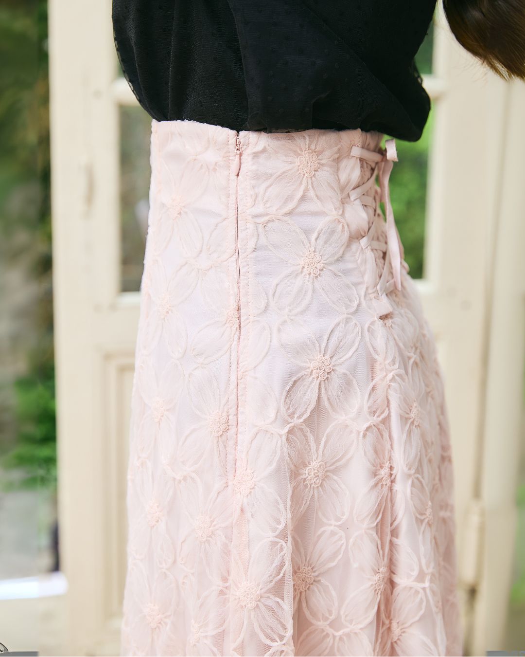 Tule Flower Flare Skirt