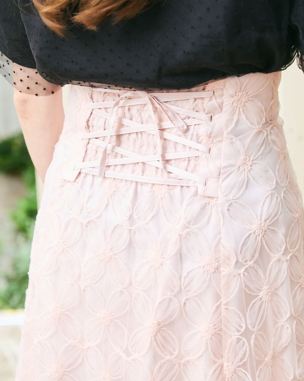 Tule Flower Flare Skirt