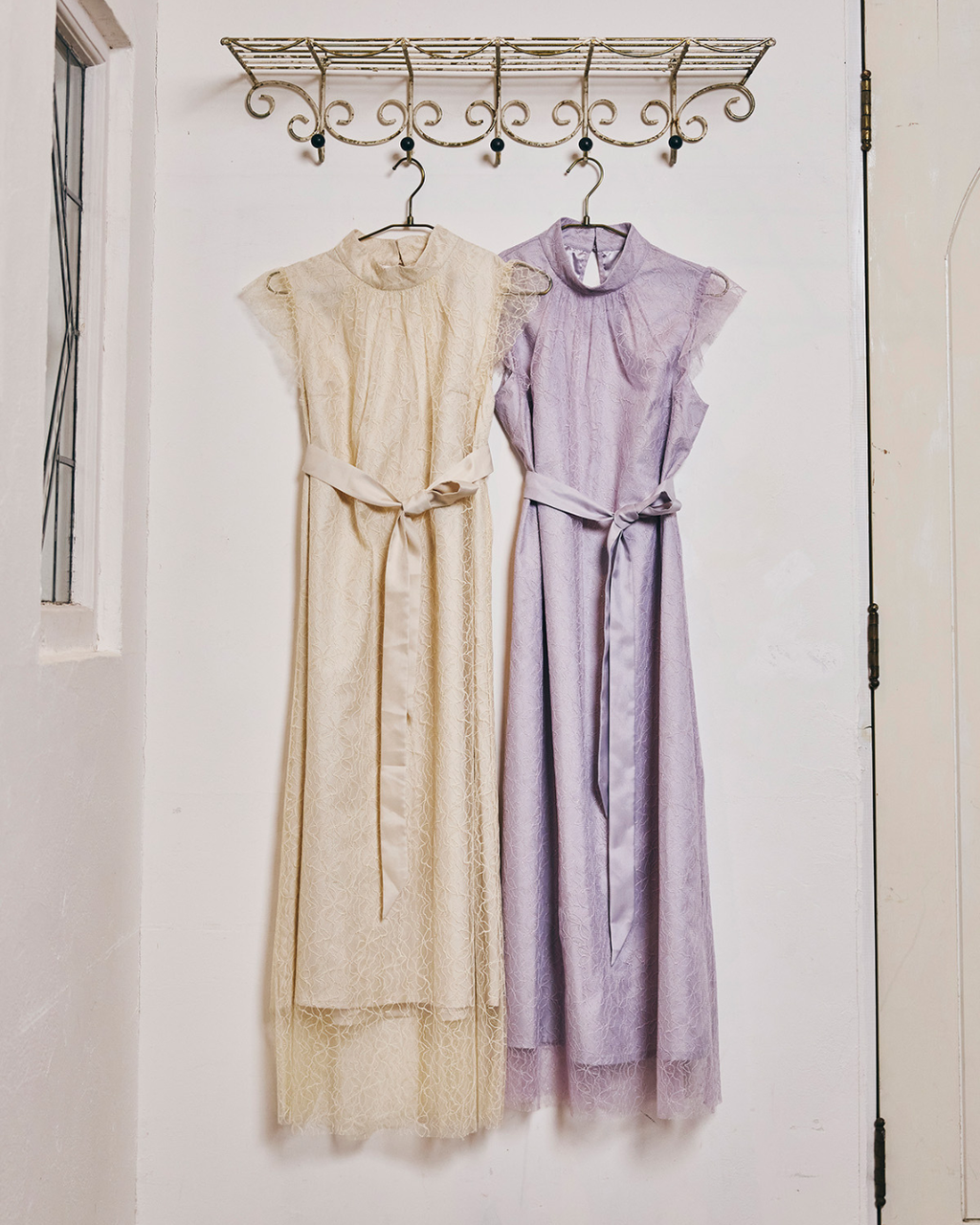 Lame Flower Tulle Dress