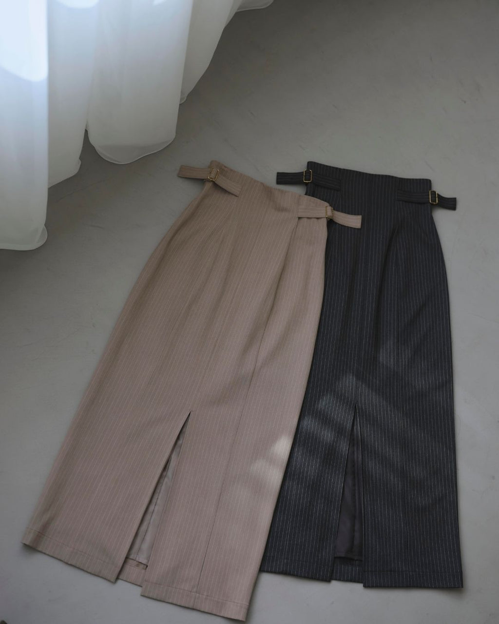 Pinstripe Narrow Skirt
