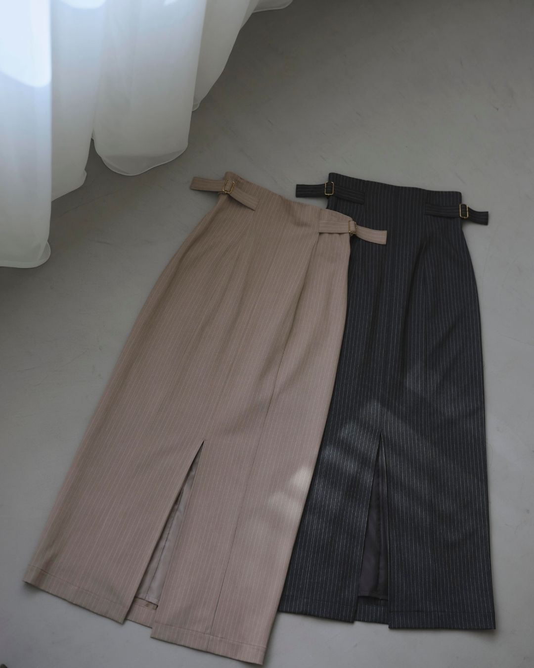Pinstripe Narrow Skirt