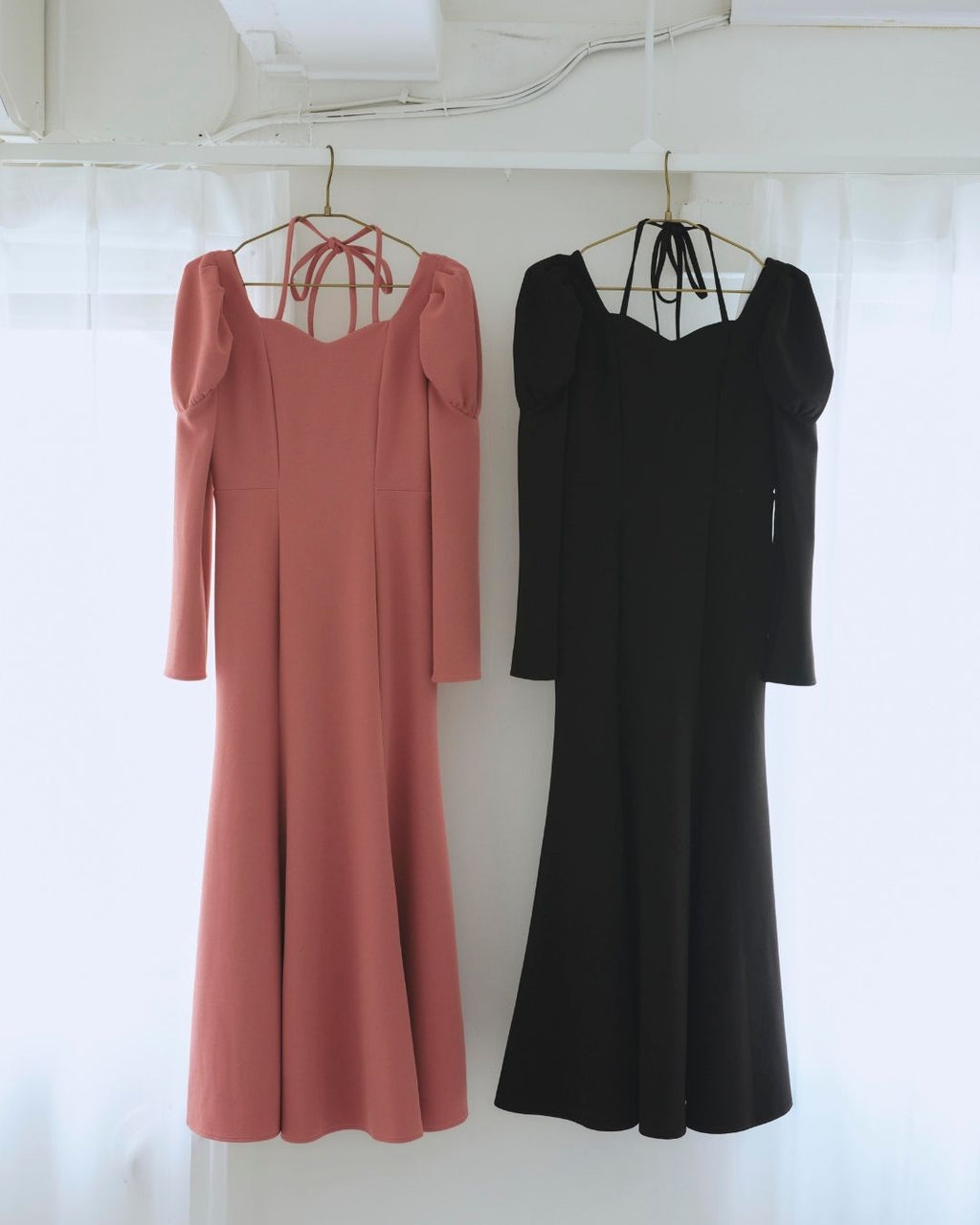 Stretch Puff Sleeve Dress