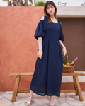 Lisianthus Ribbon Off Shoulder Dress