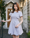 【GirlsAward加藤ナナさん着用】Jacquard Balloon Minidress