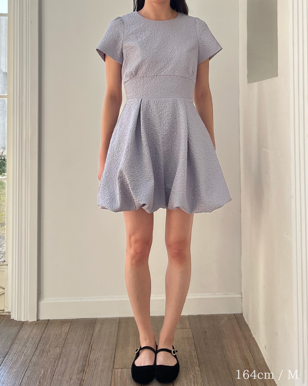 【GirlsAward加藤ナナさん着用】Jacquard Balloon Minidress