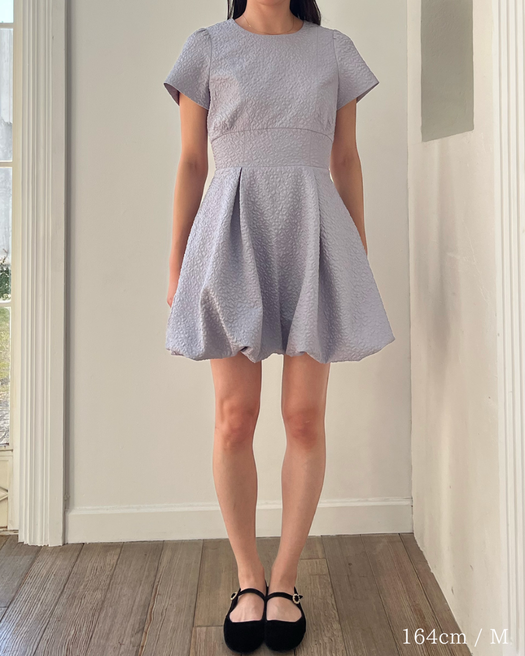 【GirlsAward加藤ナナさん着用】Jacquard Balloon Minidress