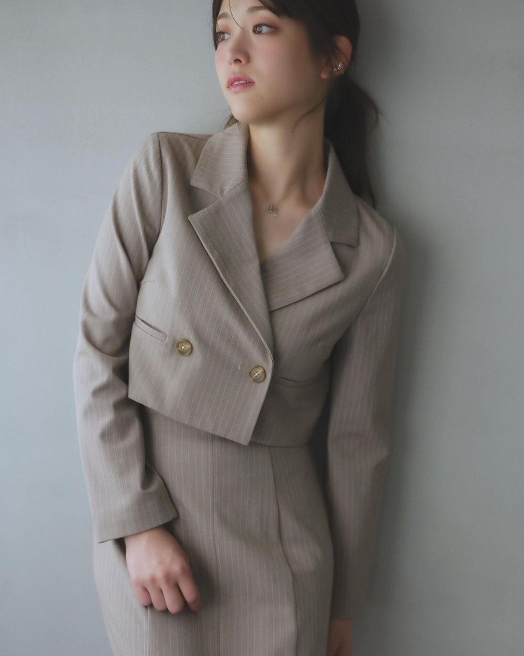 Pinstripe Short Jacket