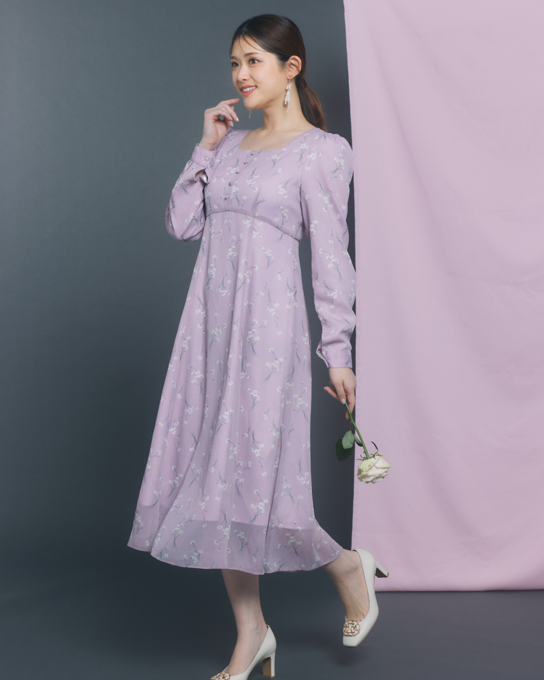 Daisy Sheer Chiffon Dress