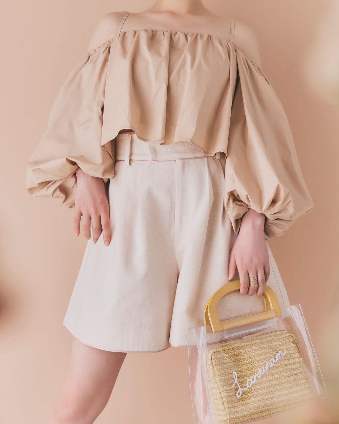 【GirlsAward着用】Lantinam PVC Jute Bag