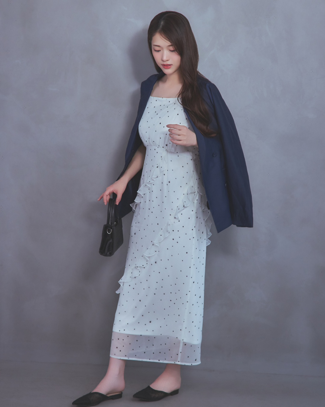 Frilled camisole dress
