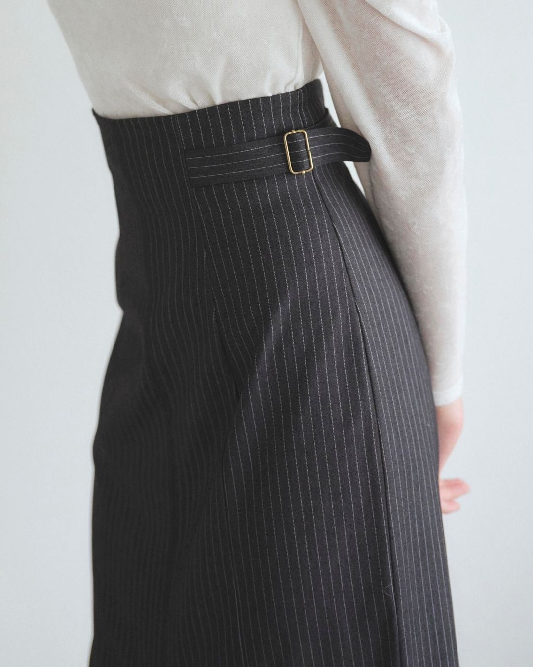 Pinstripe Narrow Skirt