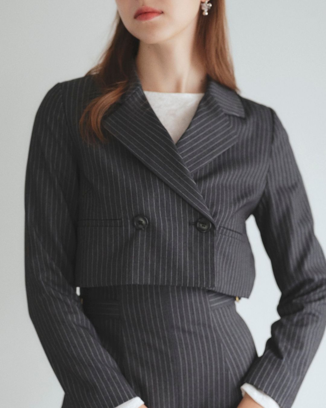 Pinstripe Short Jacket