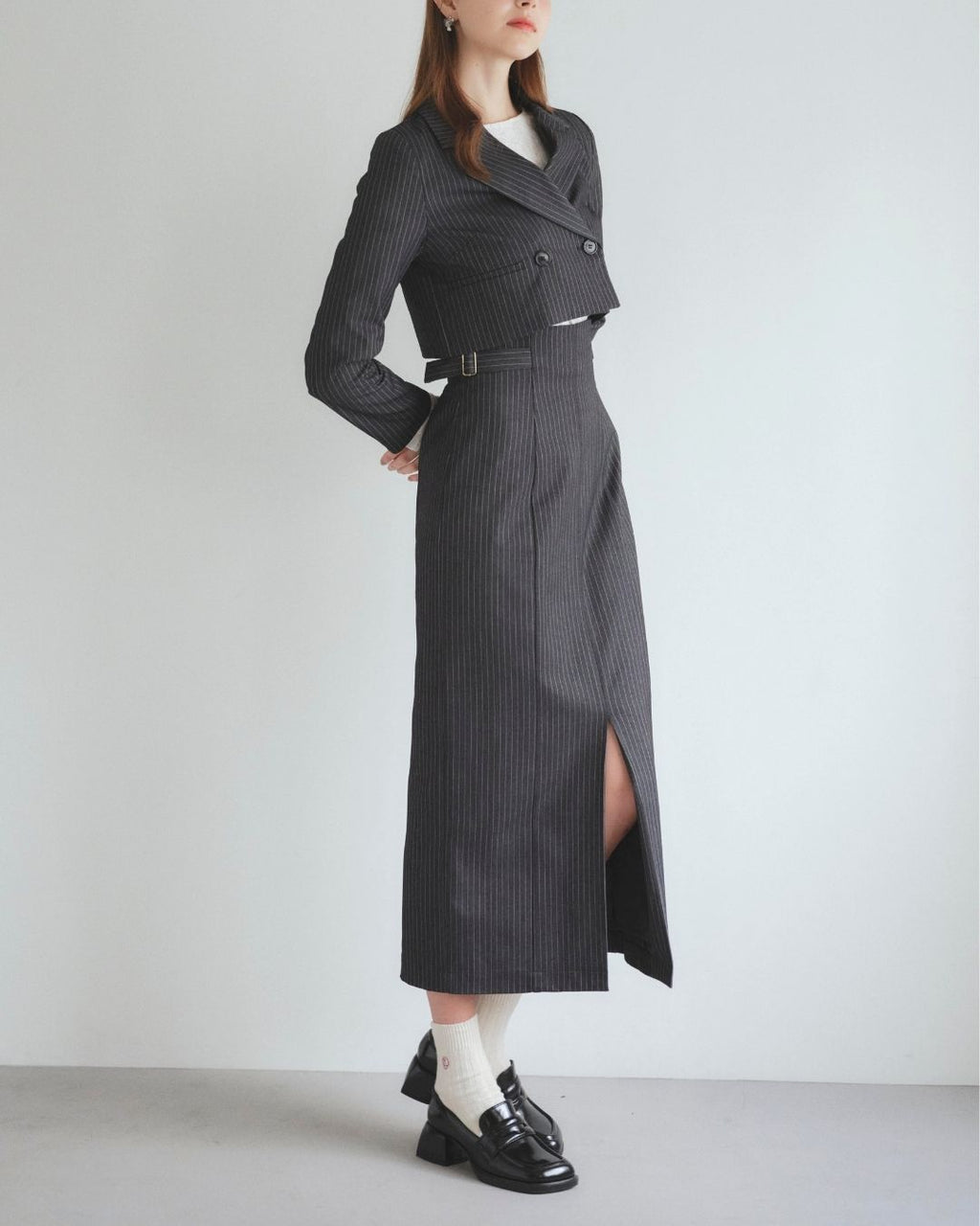 Pinstripe Short Jacket