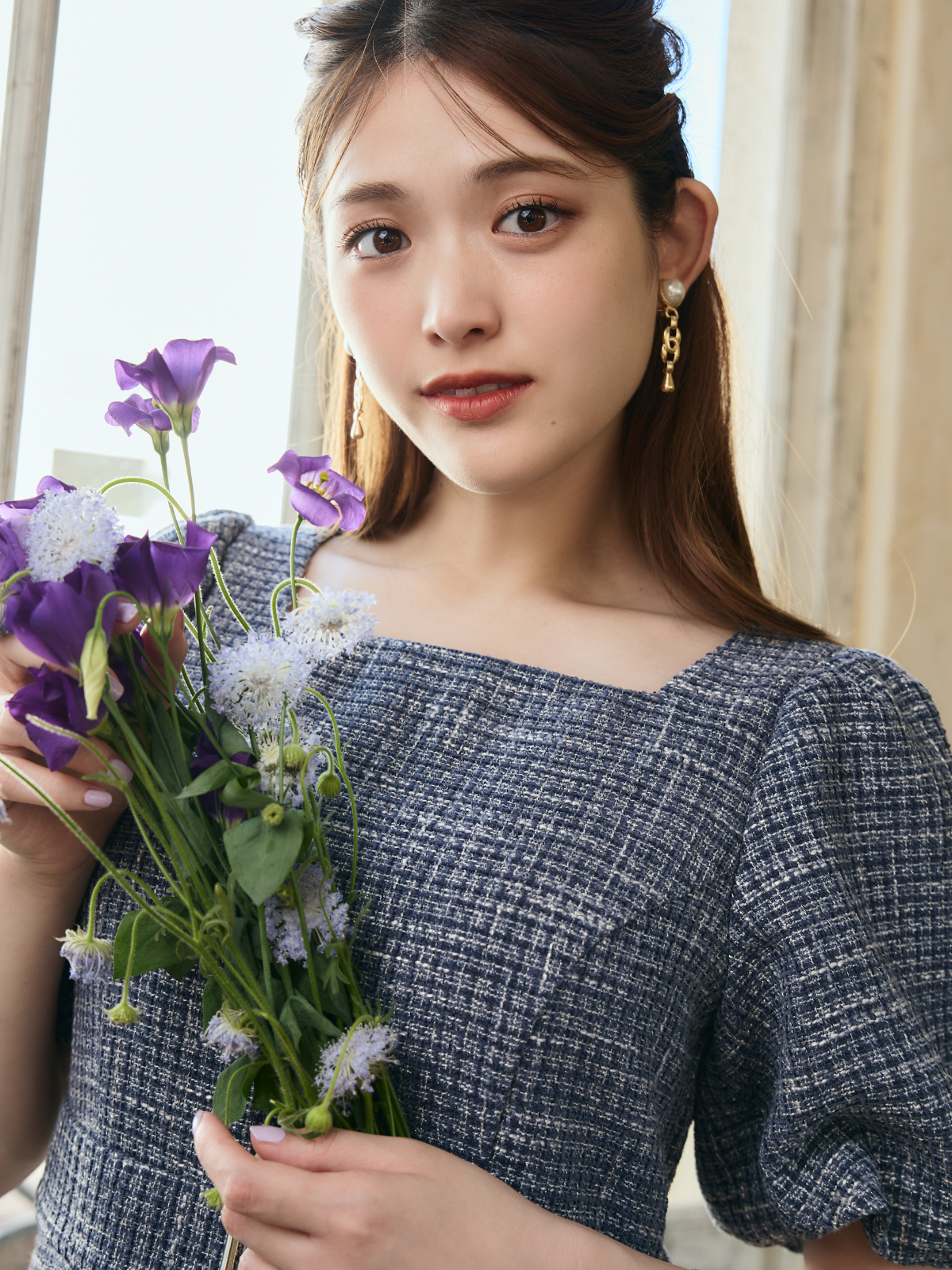 Tweed Mermaid Dress – LANTINAM Tweed Mermaid Dress – LANTINAM