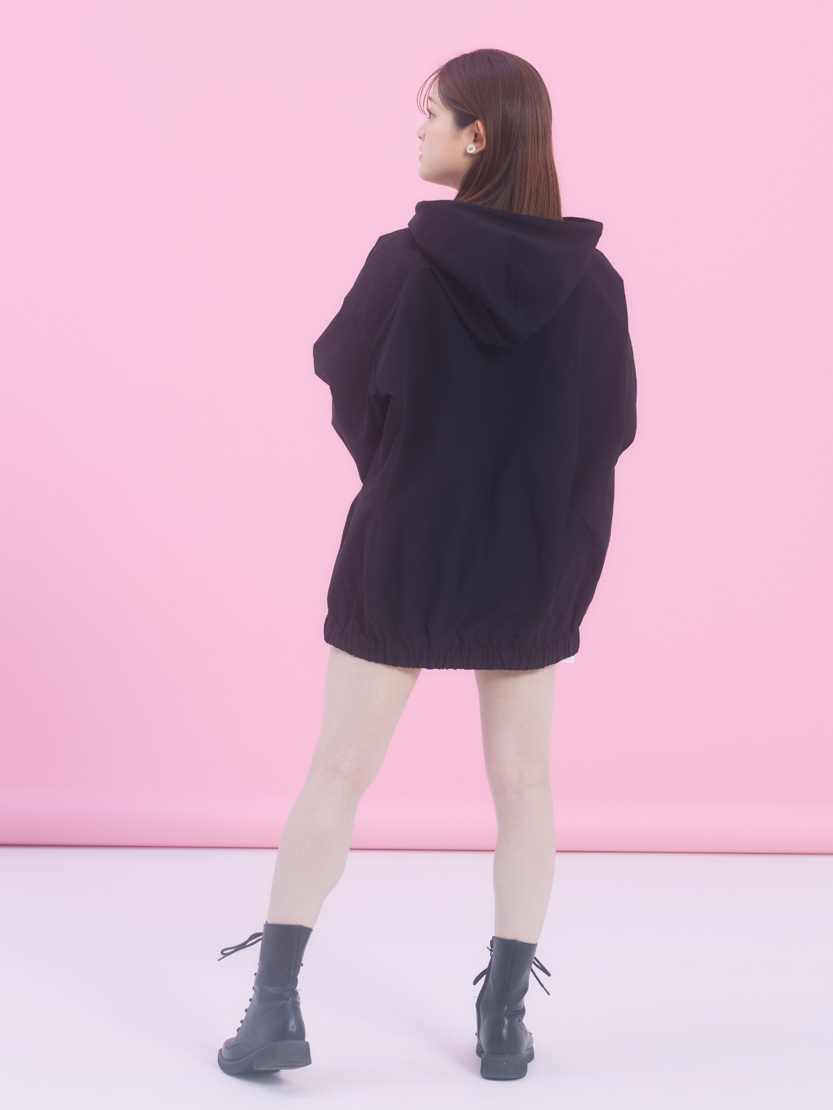 【ユニセックス】Half Zip Anorak Hoodie