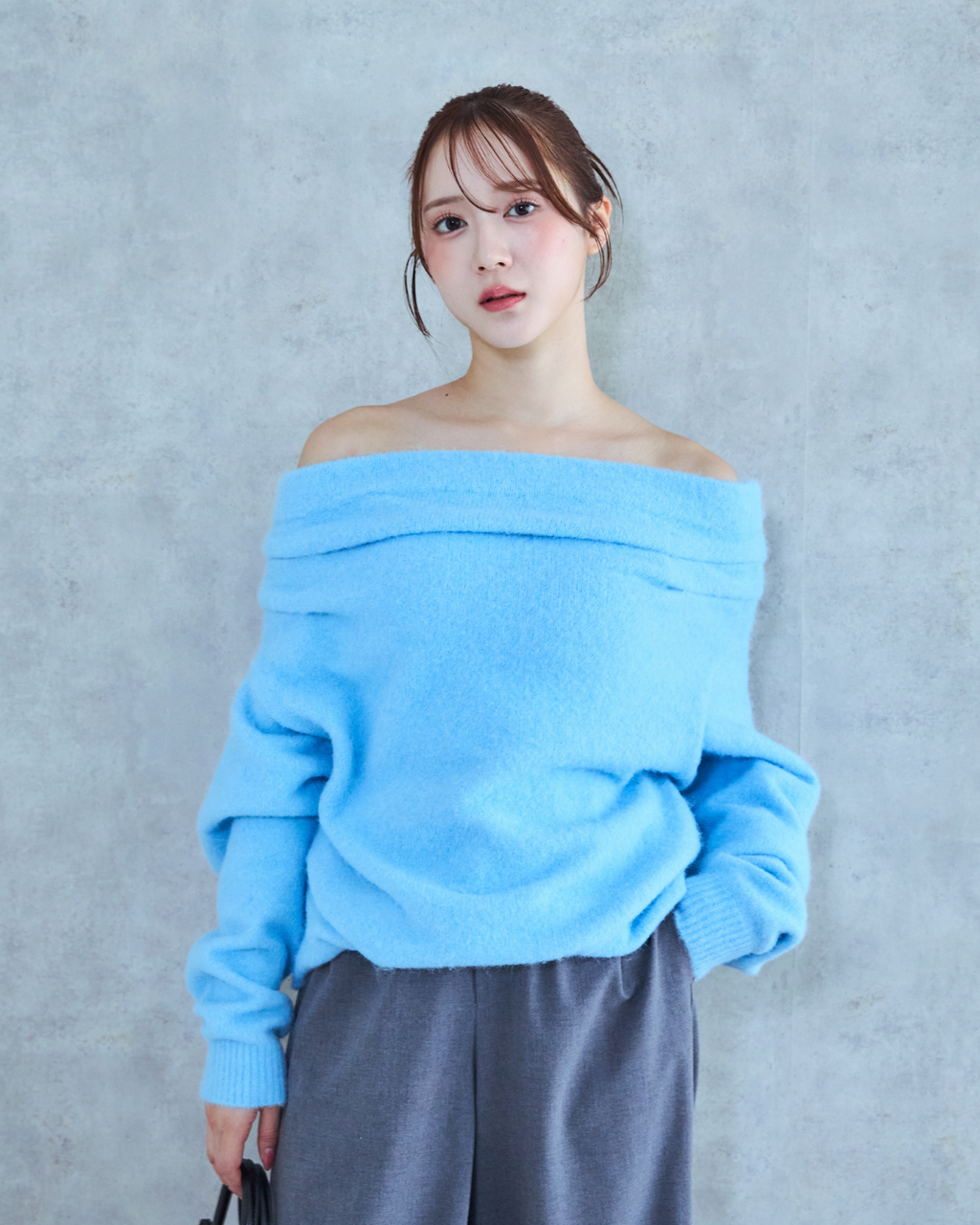 Asymmetry Drape Knit