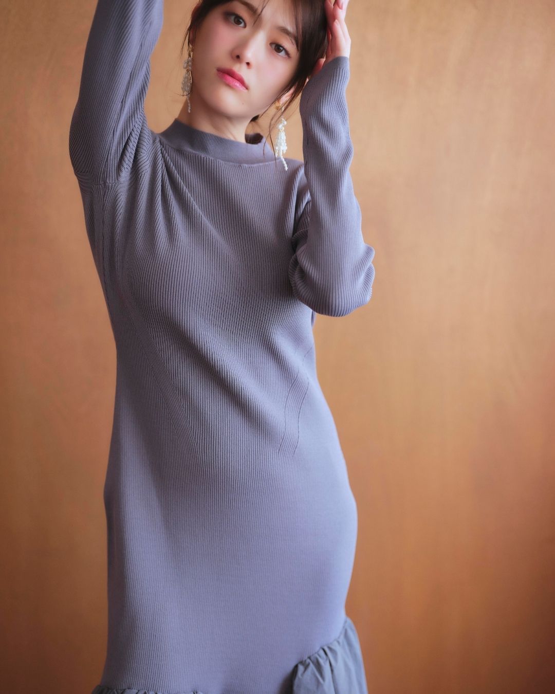 Taffeta Docking Knit Dress