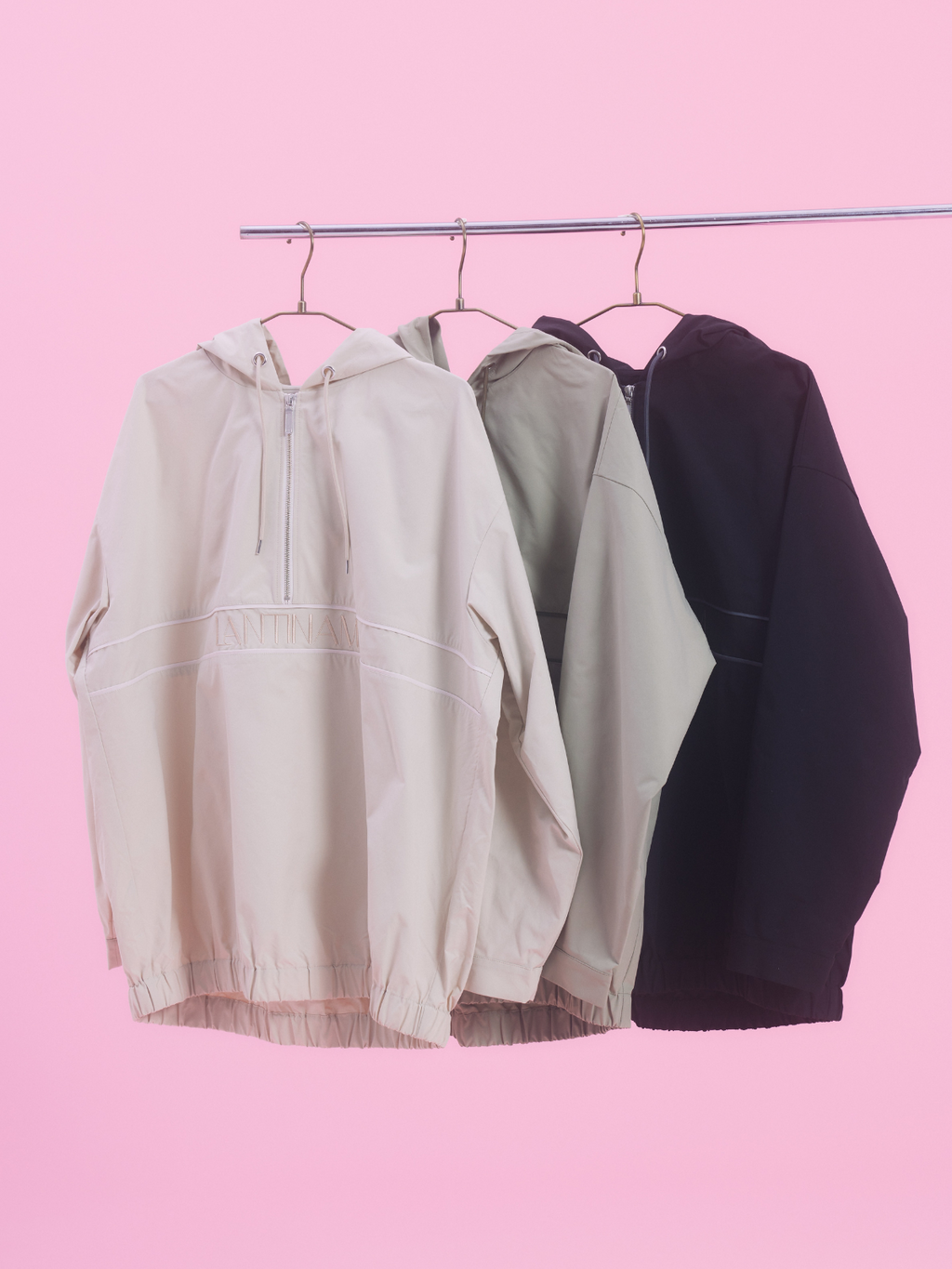 【ユニセックス】Half Zip Anorak Hoodie