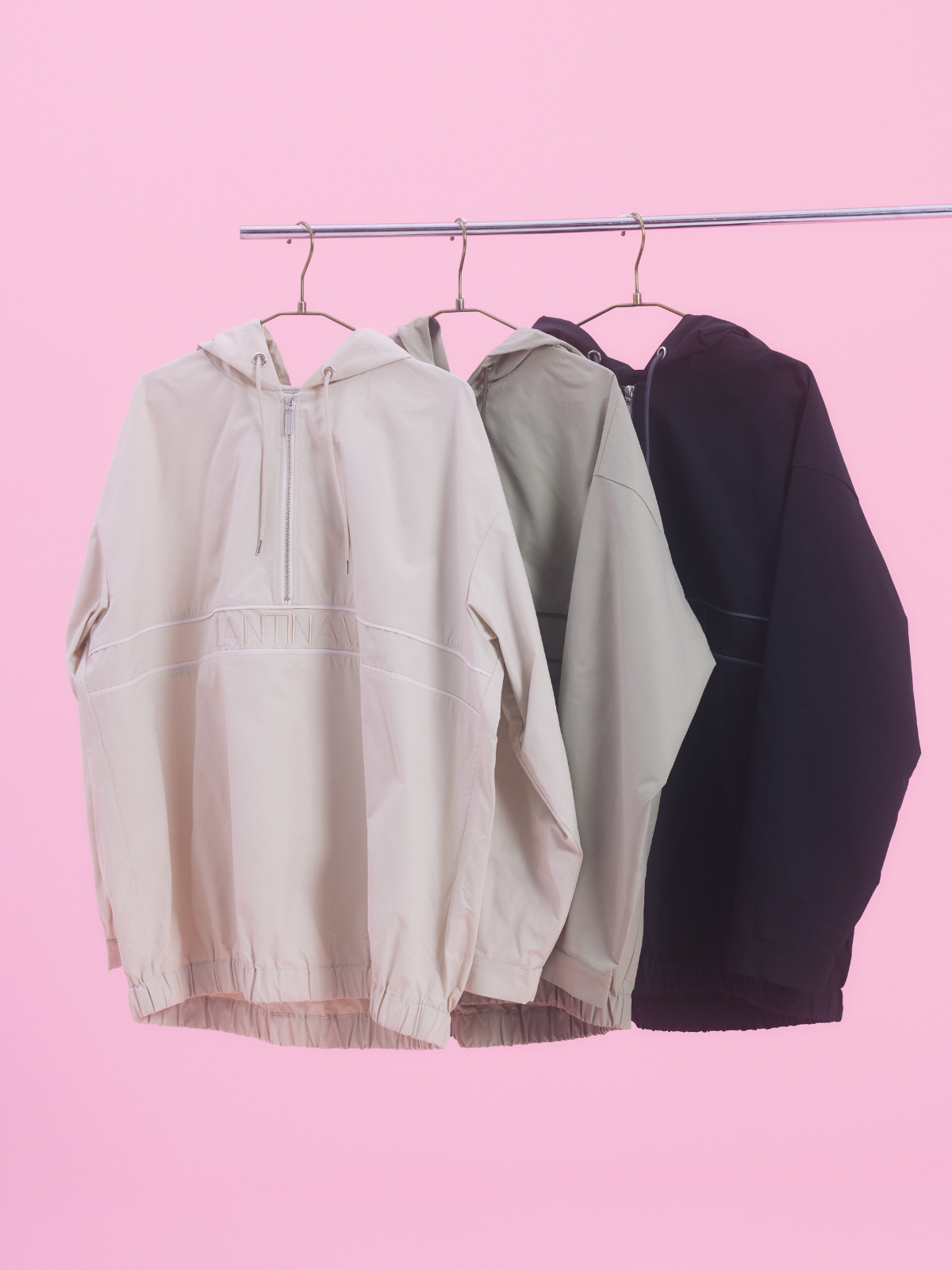 【ユニセックス】Half Zip Anorak Hoodie