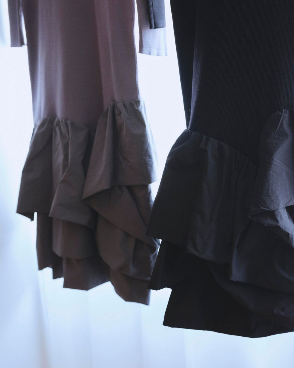 Taffeta Docking Knit Dress