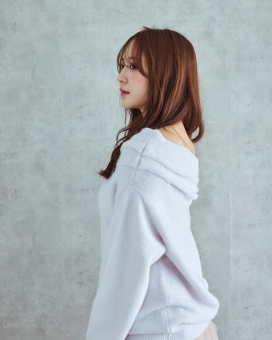 Asymmetry Drape Knit