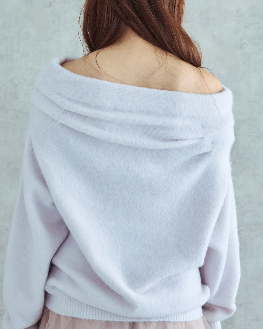 Asymmetry Drape Knit