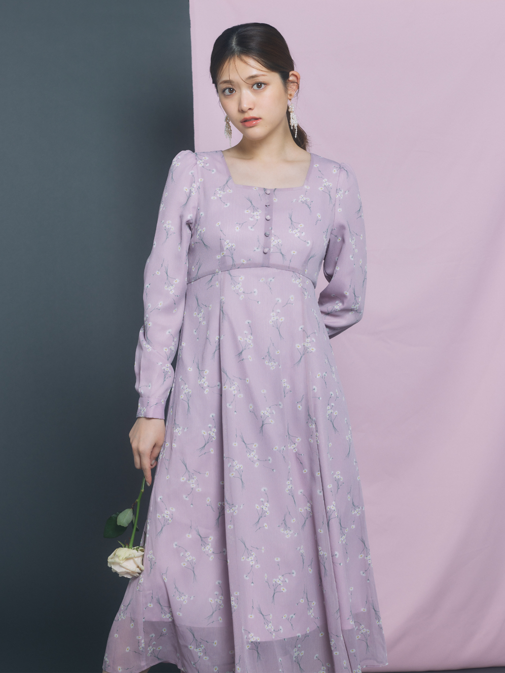 Daisy Sheer Chiffon Dress