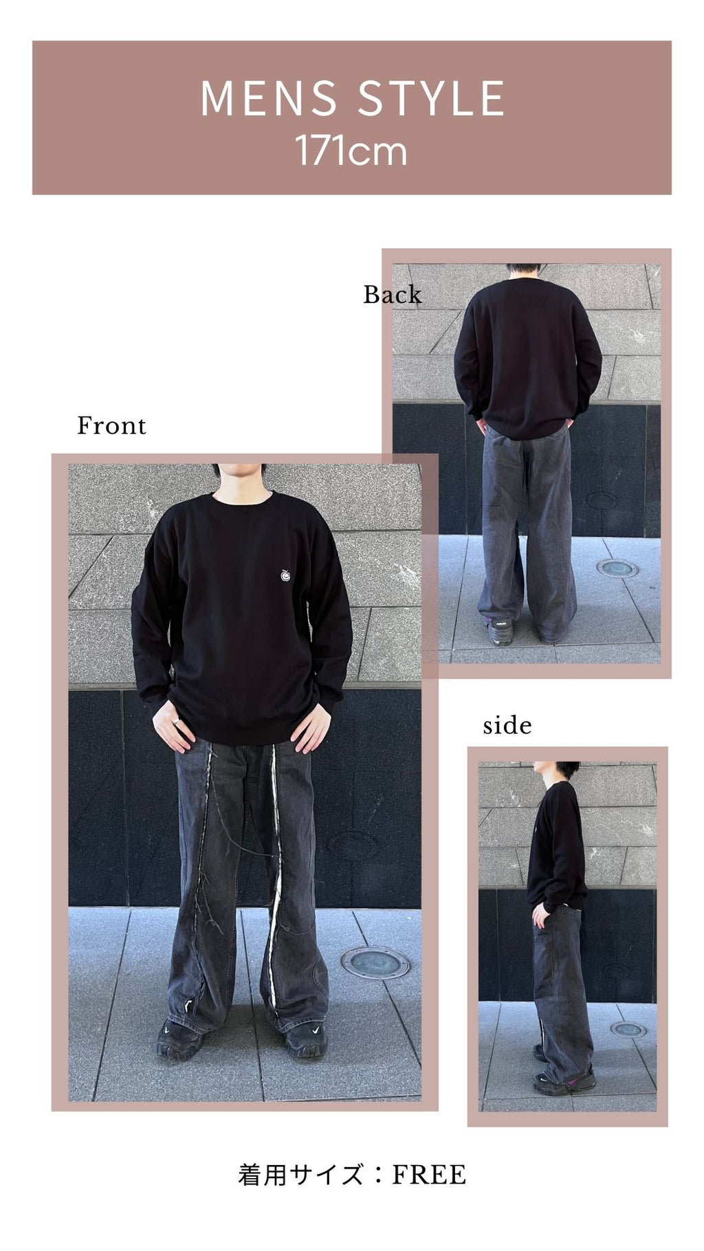 【Unisex】Onepoint Over Knit