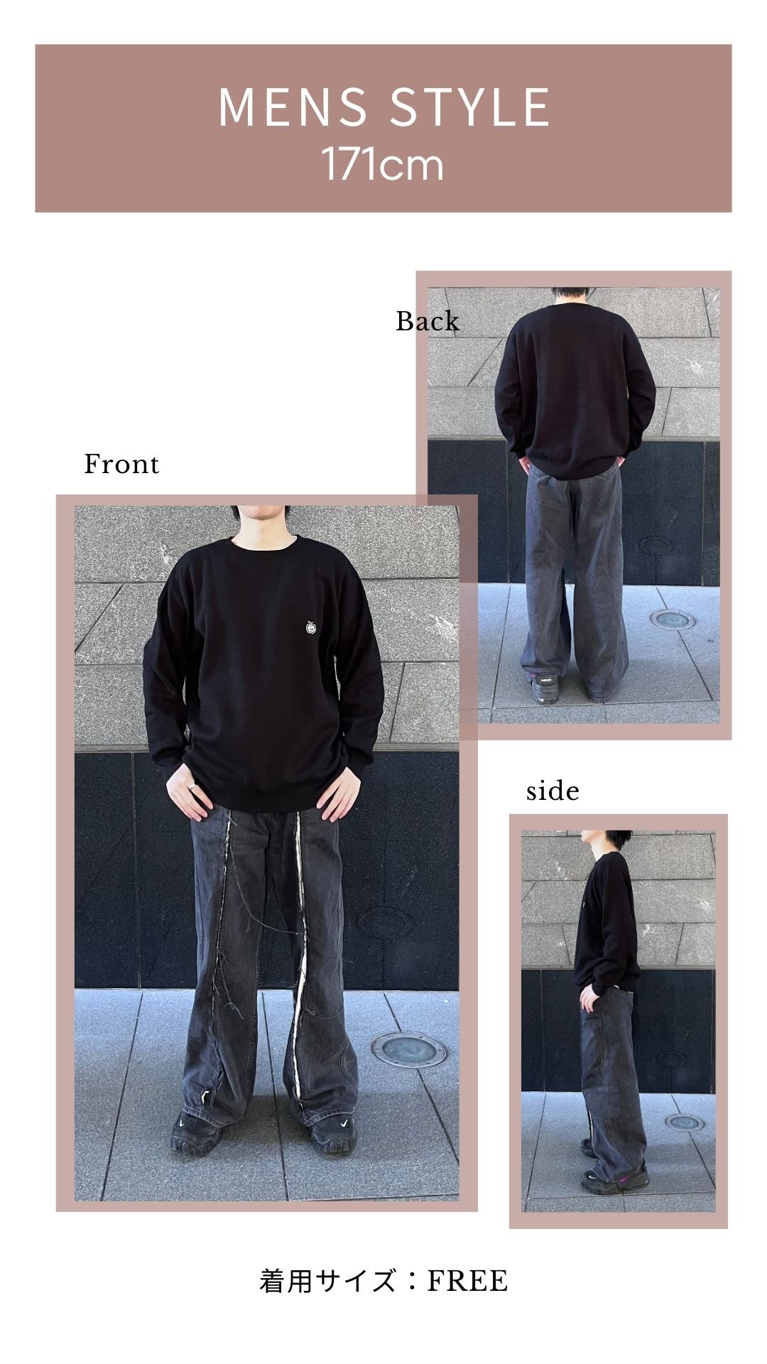 【Unisex】Onepoint Over Knit