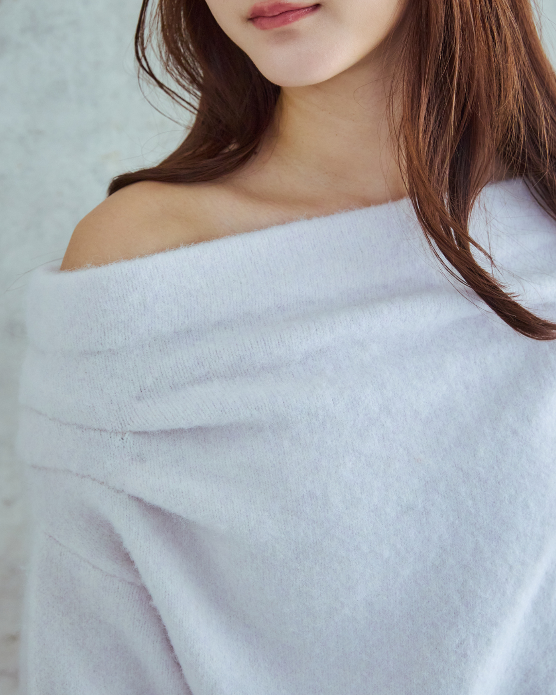 Asymmetry Drape Knit